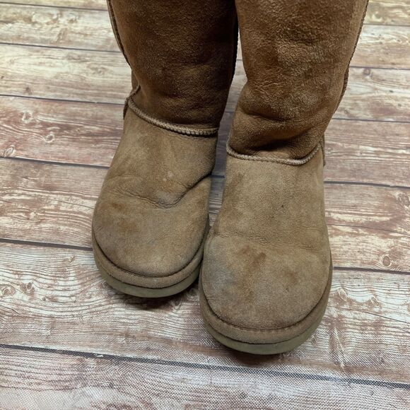 UGG Australia Womens Classic Tall 5815 Chestnut Boots Size 7 EU 38 - Picture 8 of 13